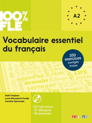 cover image of 100% FLE--Vocabulaire essentiel du français A2--Ebook